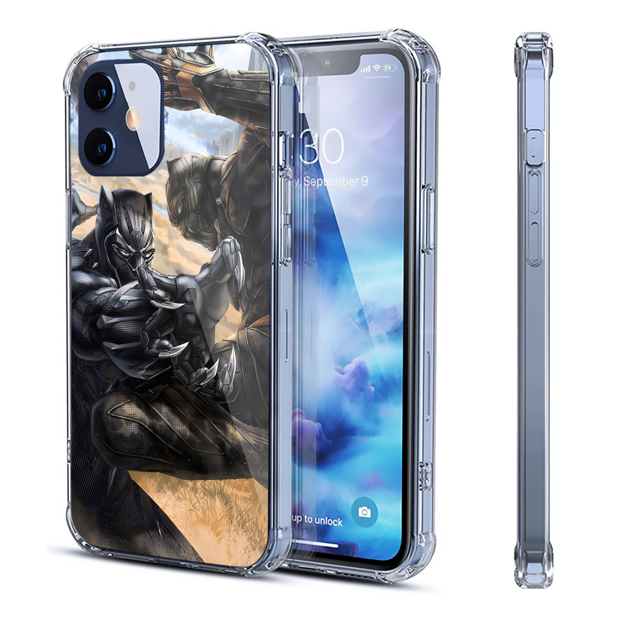 （画像用） アベンジャーズ The Avengers 【iPhone 12シリーズ対応】透明スマホケース（クリアソフトケース）